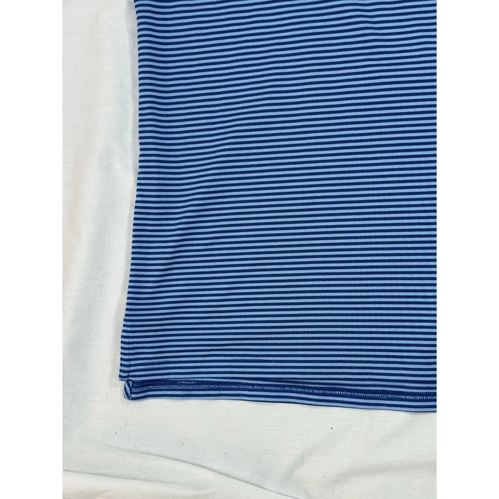 Southern Tide Golf Polo Shirt Men's XL‎ Blue White Performance Striped Preppy